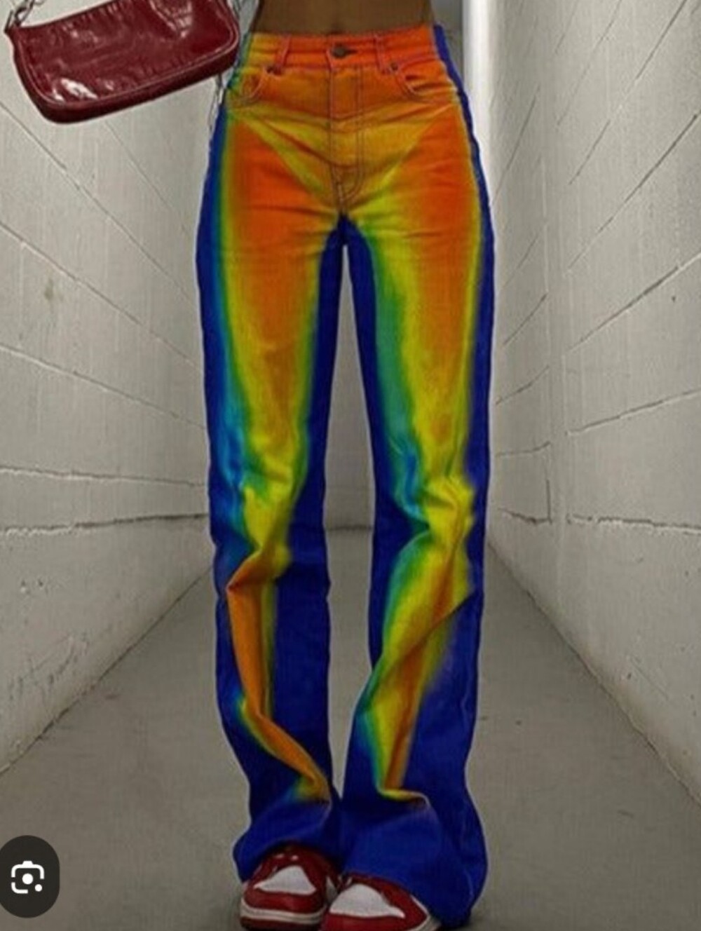 Jaded London Touch Me Heat Map Pants Jeans Loose Straight Sydney Carlson
